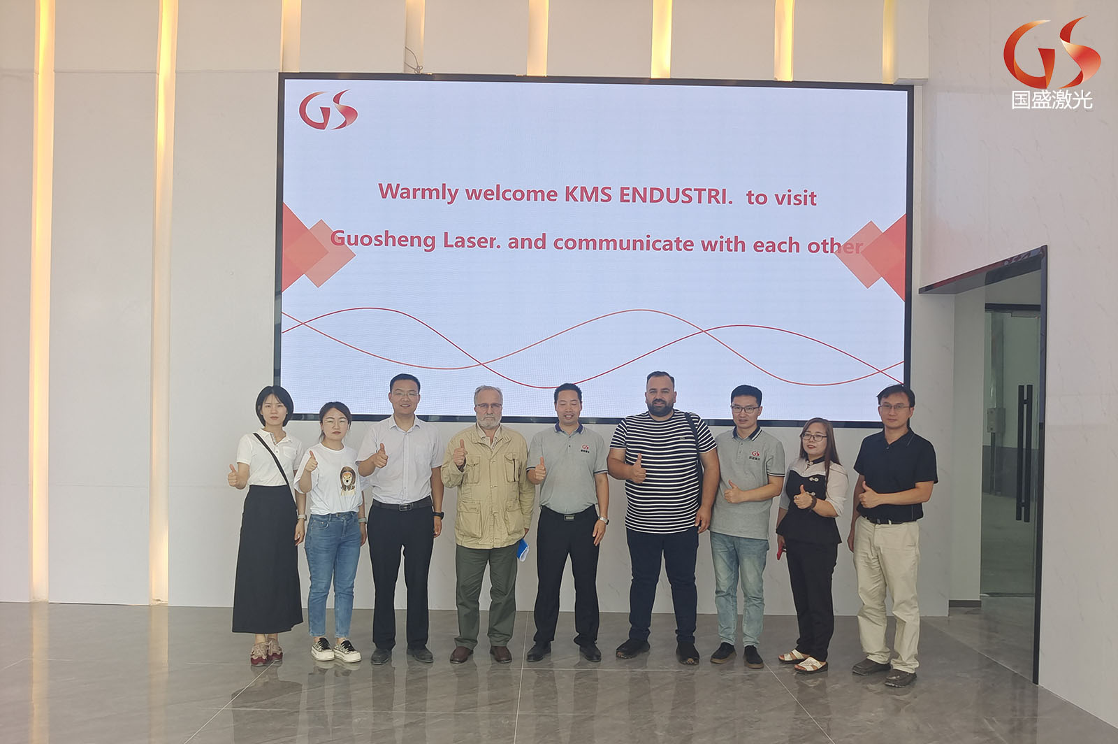 土耳其KMS INDUSTRi總裁一行到訪(fǎng)西安國(guó)盛激光科技有限公司，尋求進(jìn)一步的合作