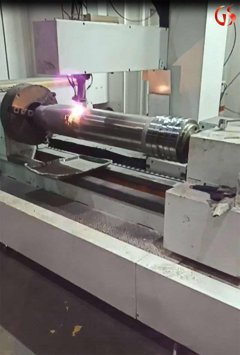 立柱活塞桿激光熔覆修復(fù)加工的工藝步驟