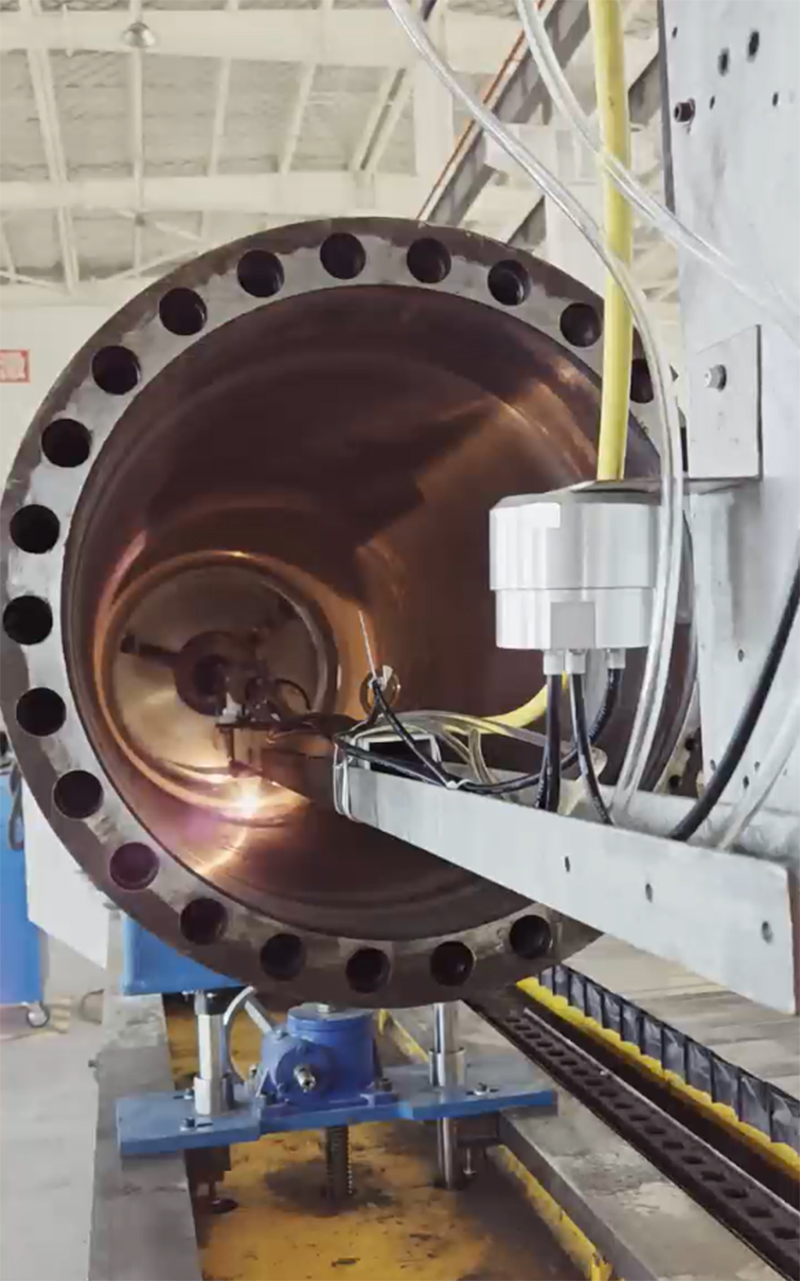 鋼筒內(nèi)外壁激光熔覆修復(fù)加工技術(shù)